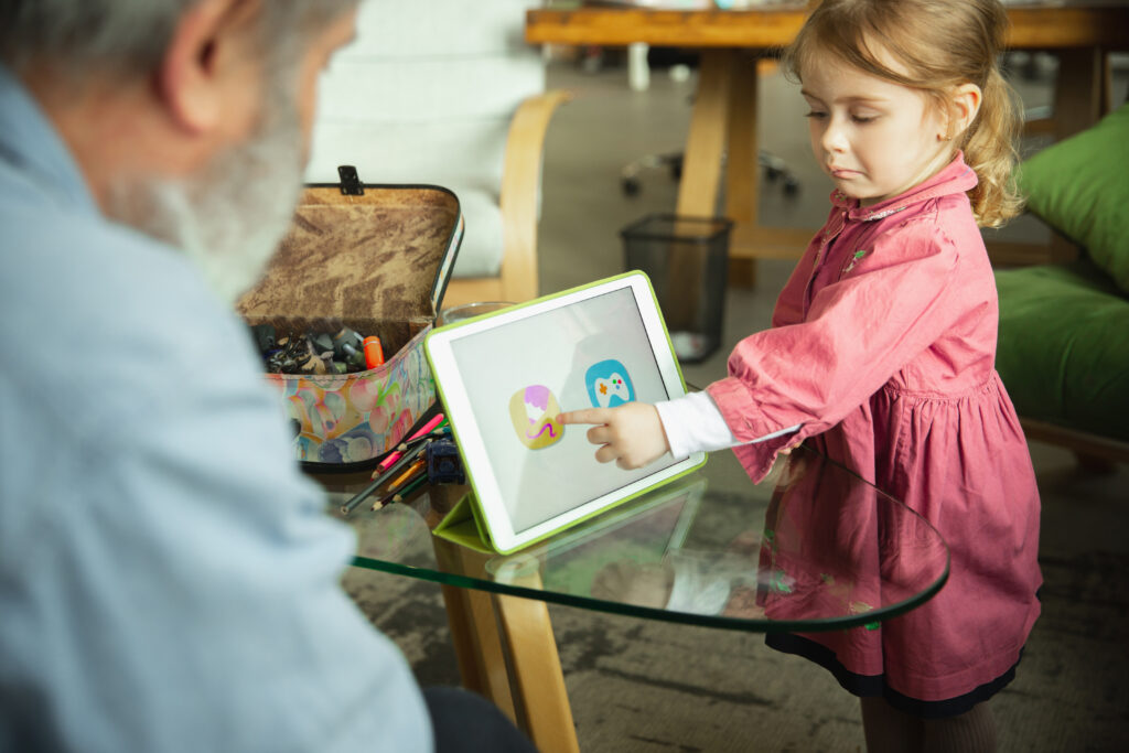 child is using AI gadget Is Used in Special Education.